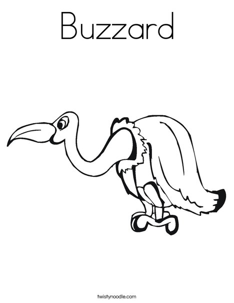 468x605 Buzzard Coloring Page