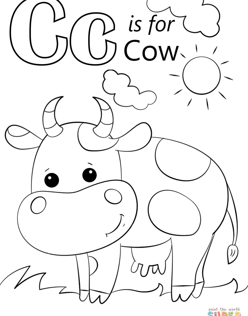 849x1080 Edge Letter C Coloring Sheets Free Printable Pages For Preschool