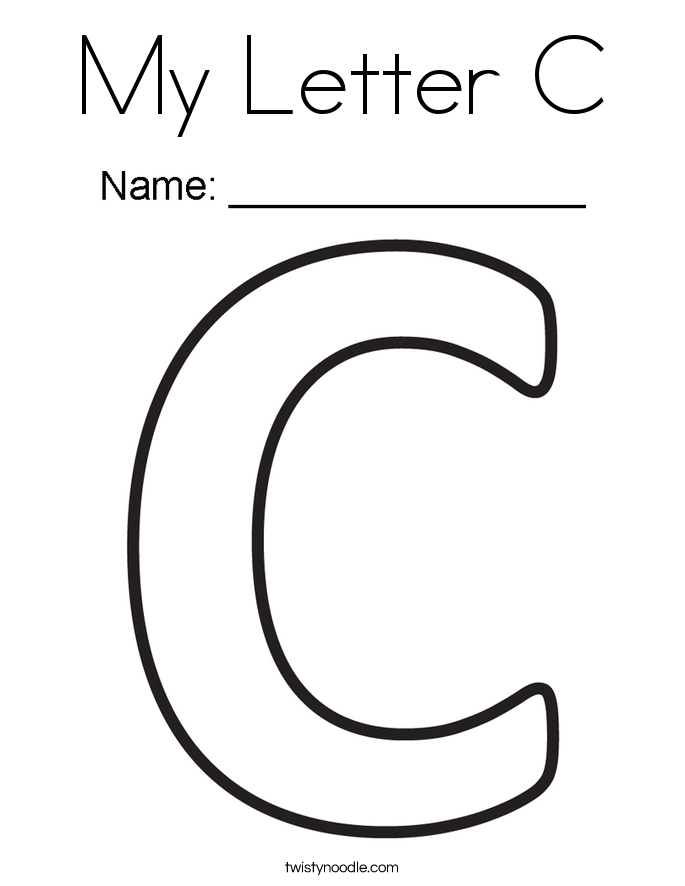 685x886 My Letter C Coloring Page