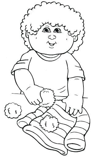 300x512 New Cabbage Patch Kids Coloring Pages And X 61 Valentines Day