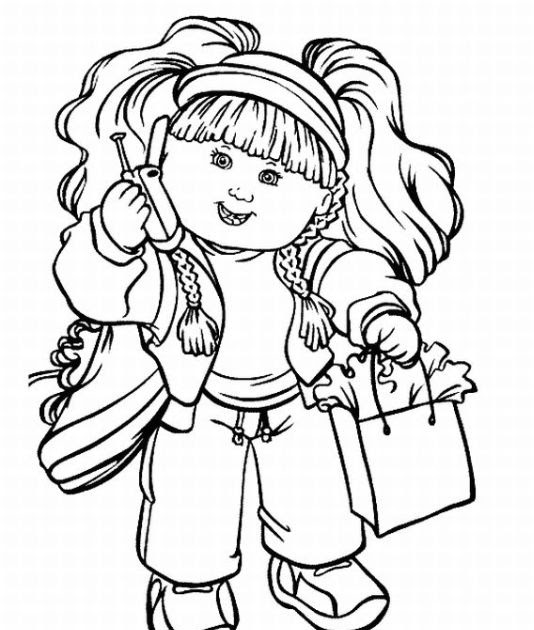 534x630 Cabbage Patch Kids Coloring Pages Learn To Coloring