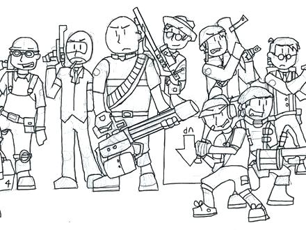440x330 Cabbage Patch Kids Coloring Pages Team Fortress 2 Coloring Pages