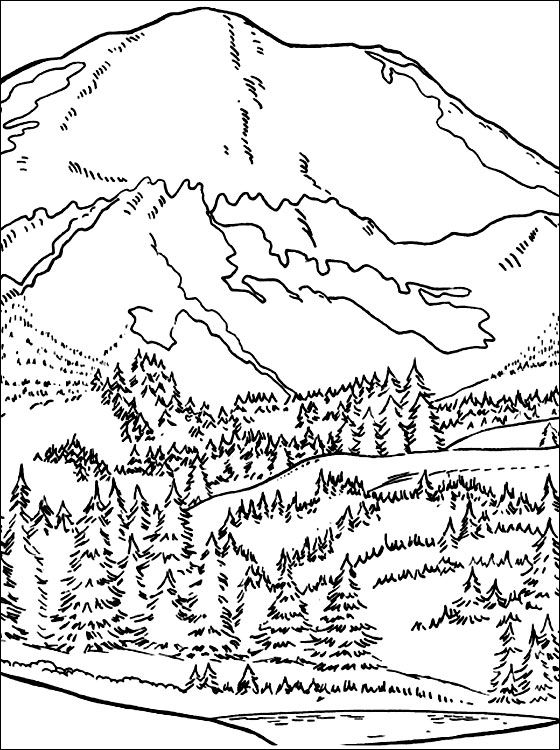 560x750 Gallery Mountain Cabin Coloring Pages,