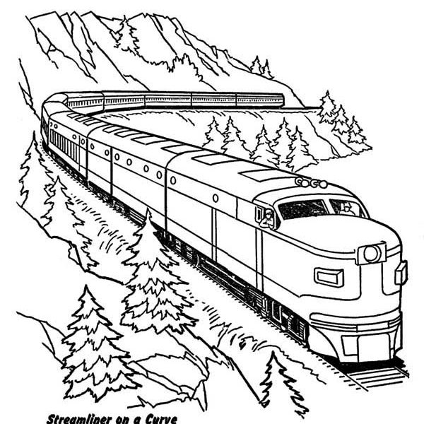 600x600 Train Pictures To Print And Color Coloring Pages
