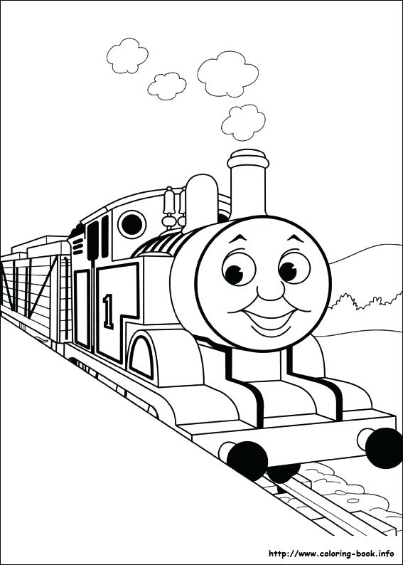 567x794 Coloring Pages Train