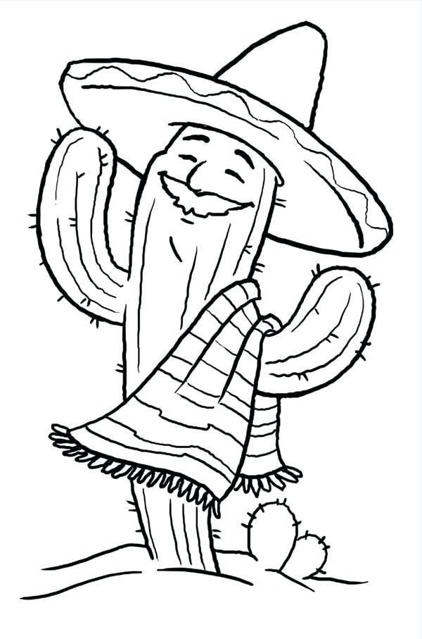 600x907 Cactus Coloring Page Images Pictures Free Coloring Plants Vs
