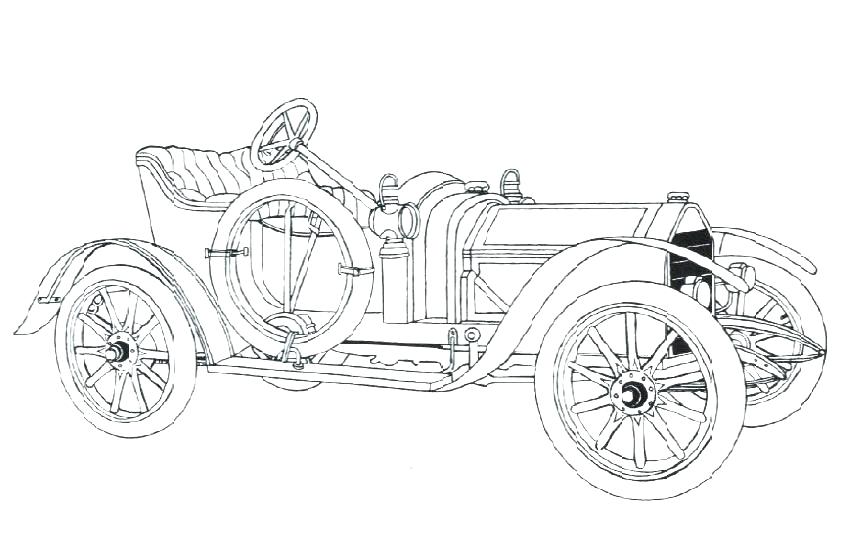 850x550 Coloring Pages Of Classic Cars Best 1936 Cadillac Old Car