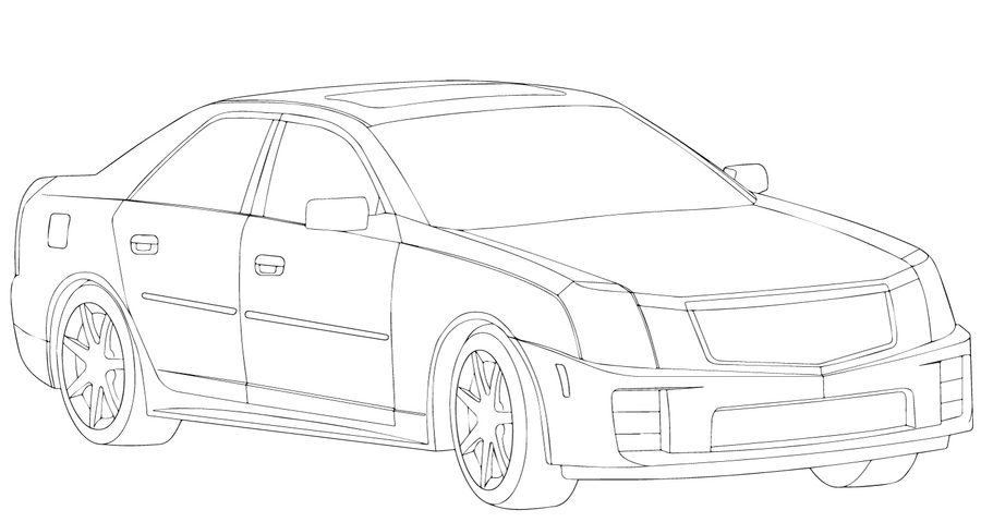 900x479 Coloring Pages Cadillac, Printable For Kids Amp Adults, Free
