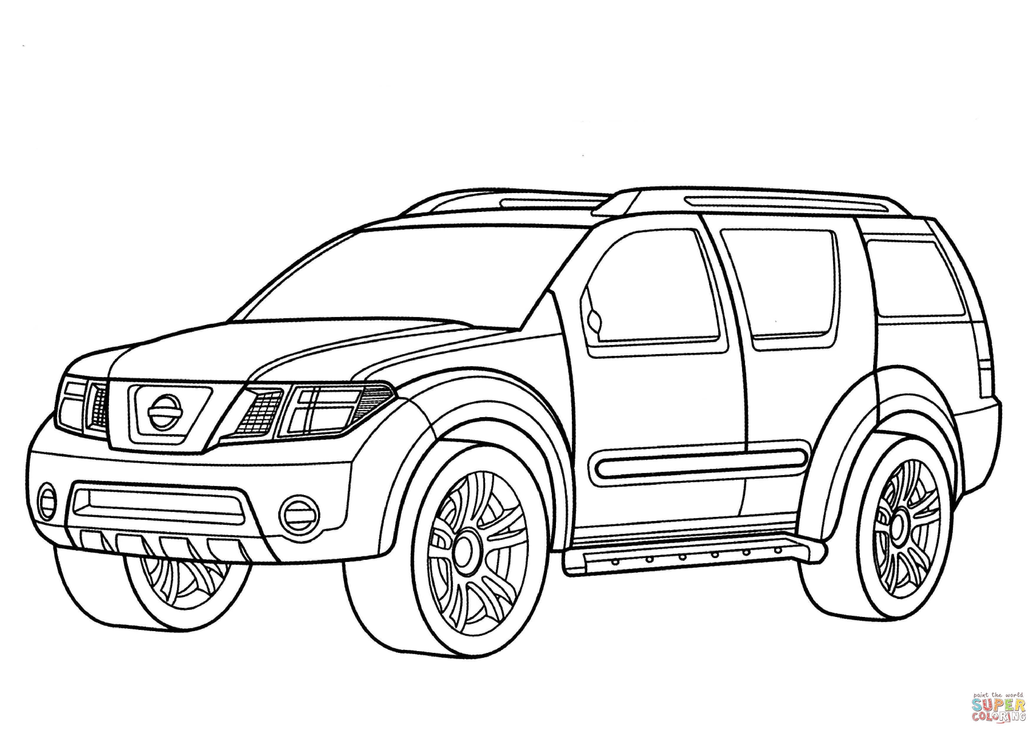3508x2480 Suv Coloring Pages
