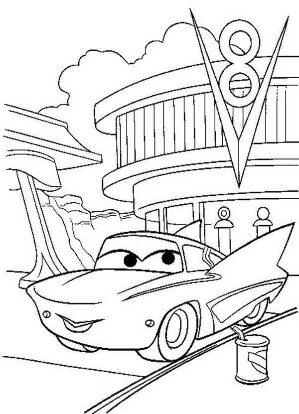 600x831 Disney Cars Flo's V8 Cafe Coloring Pages Coloring Pages