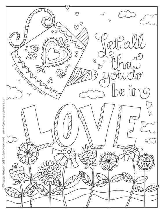 570x738 Let All That You Do Be Done In Love Coloring