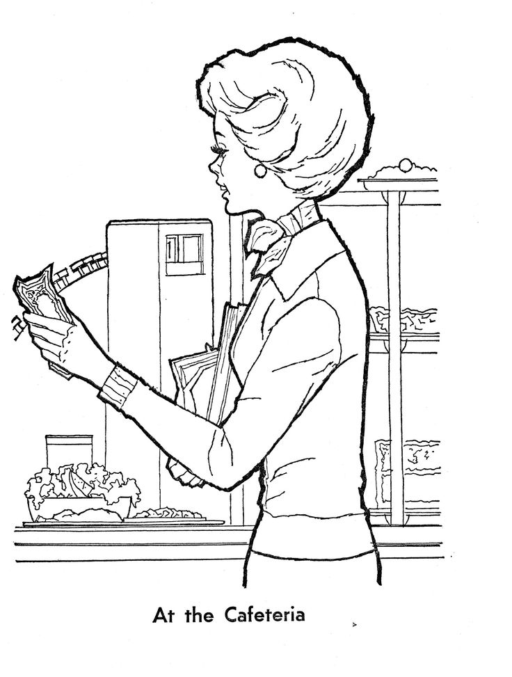 Cafeteria Coloring Pages