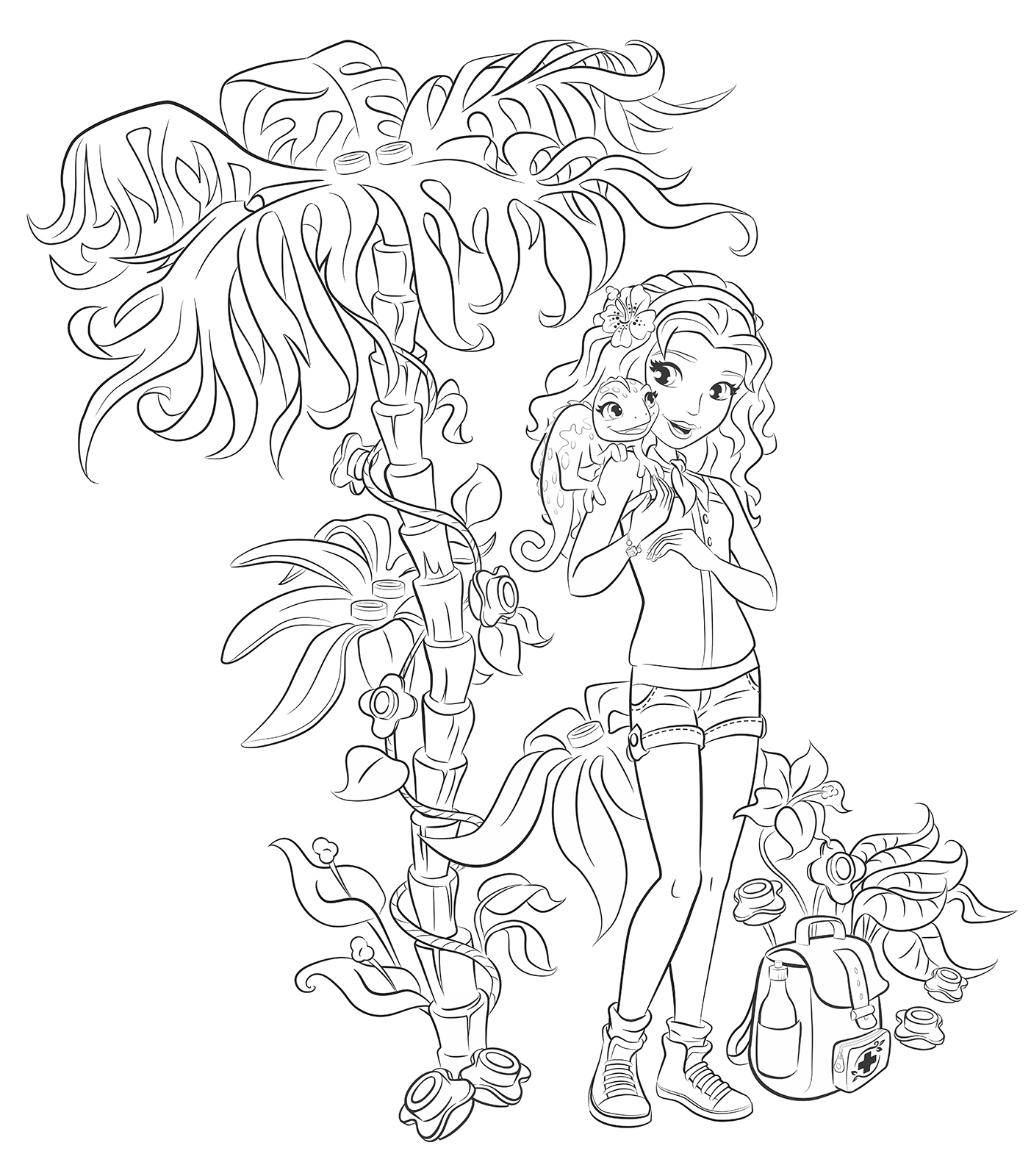 1403x1600 Lego Friends Coloring Pages