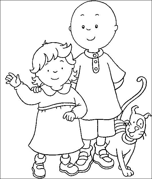 Caillou Coloring Pages