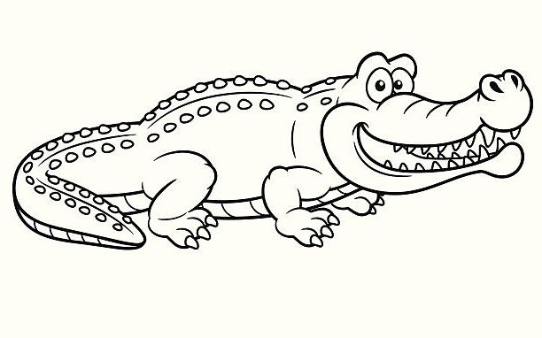 Caiman Coloring Page