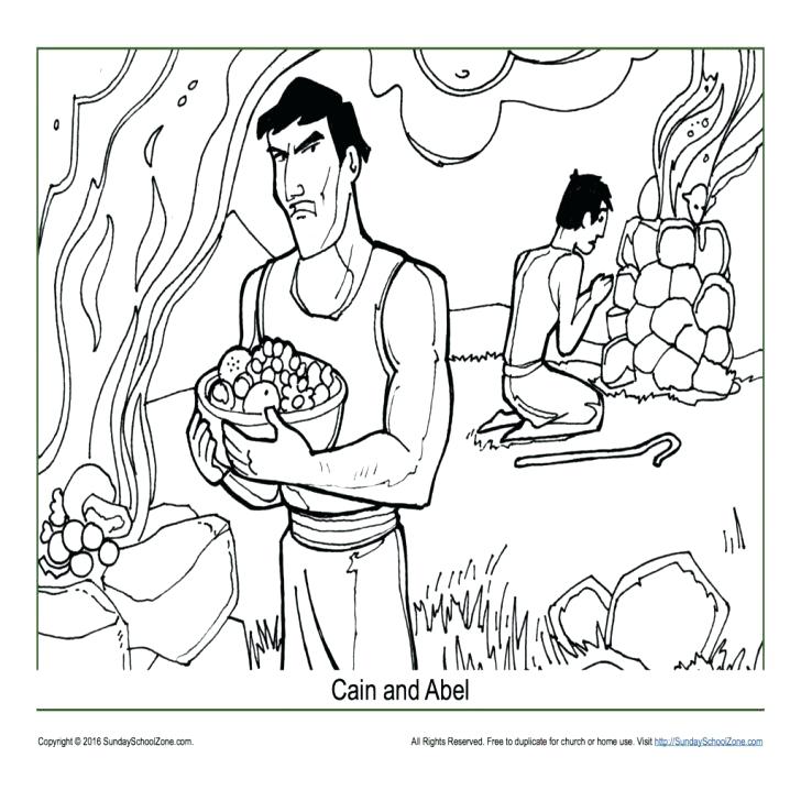 728x728 Cain And Abel Coloring Page Or And Coloring Page Free Bible