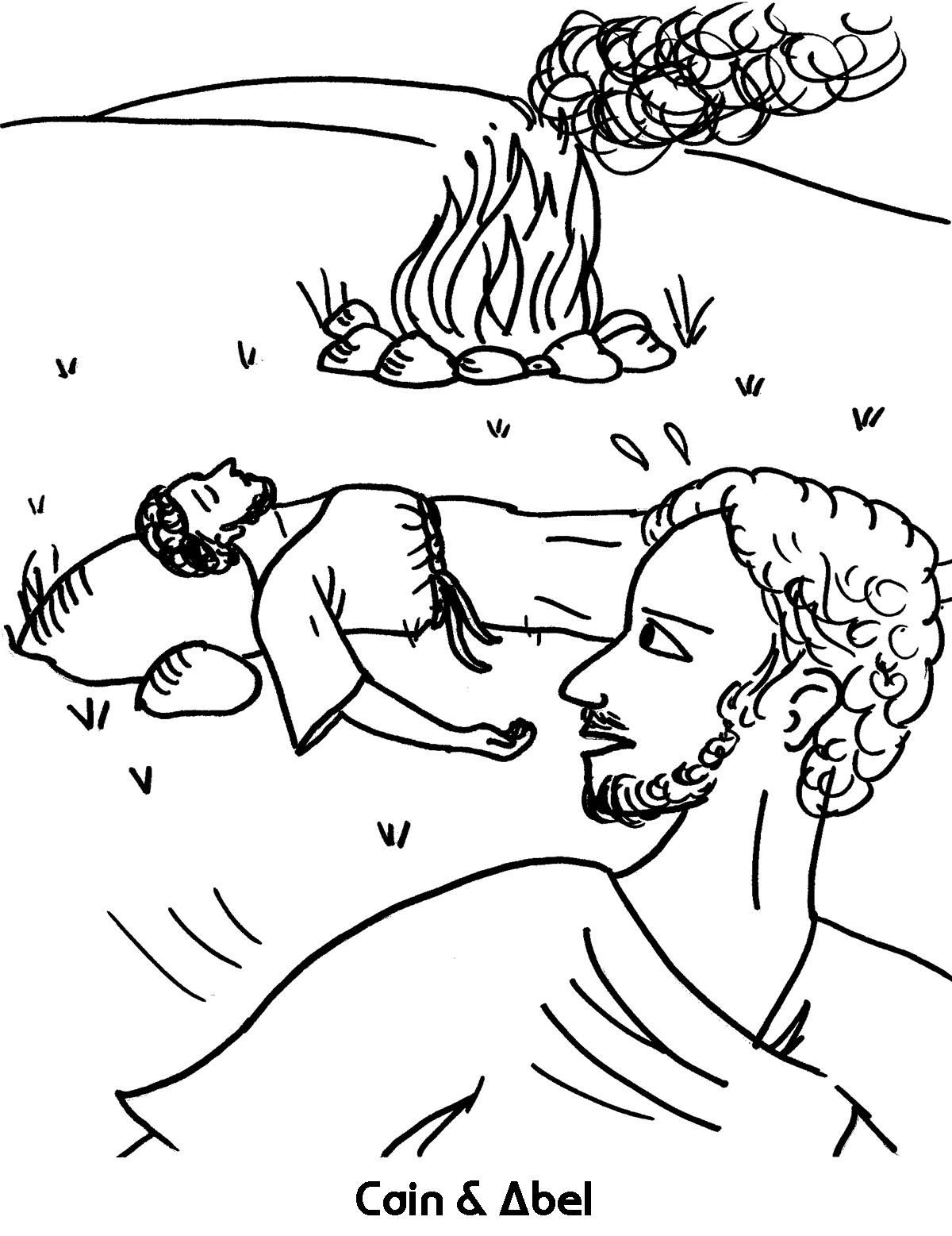 1200x1557 Cain And Abel Coloring Sheet Wesleyan Kids