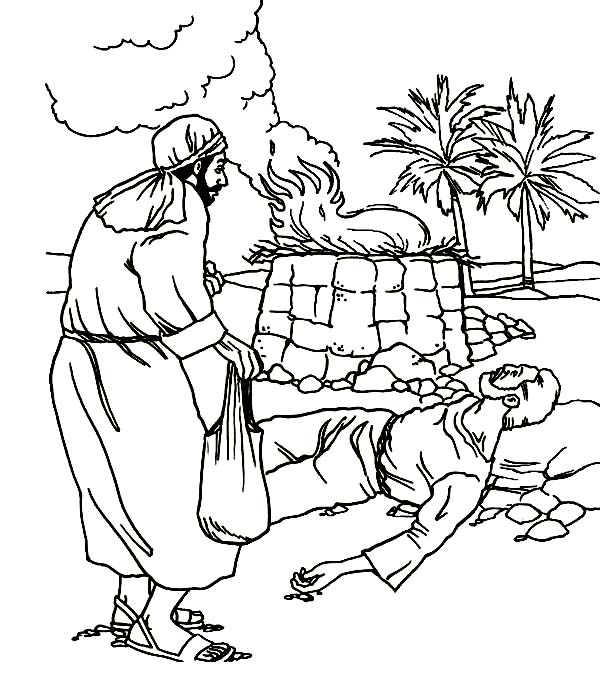 600x675 Cain And Abel Coloring Pages Cain And Abel Coloring Page And Abel
