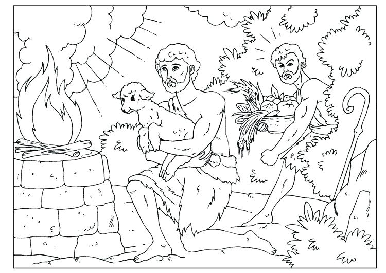750x531 Cain And Abel Coloring Page And Coloring Page And Book Coloring