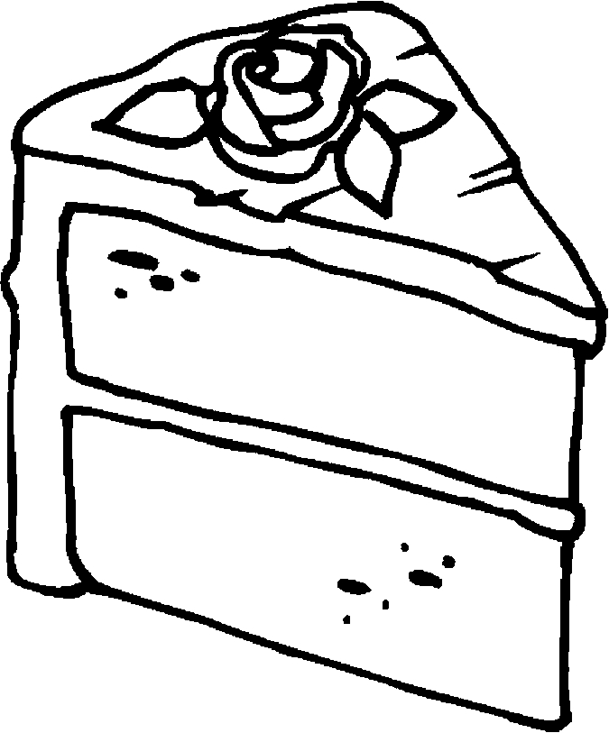 675x813 Slice Of Cake Coloring Page Printable