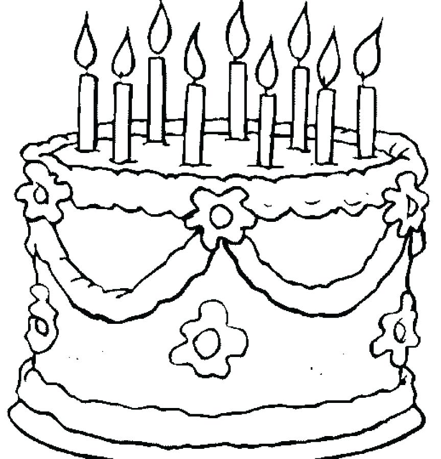 863x900 Coloring Page Birthday Cake Cake Coloring Pages Amazing Birthday