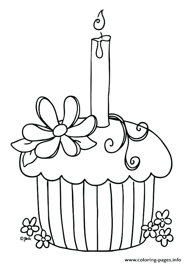 595x842 Coloring Page Birthday Cake Coloring Pages Of Cupcakes Cupcakes