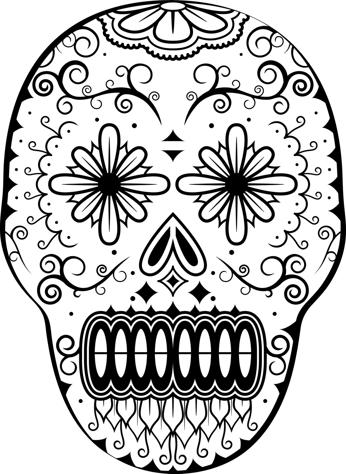 1168x1600 Dia De Los Muertos Coloring Pages Wednesday, November 2, 2011
