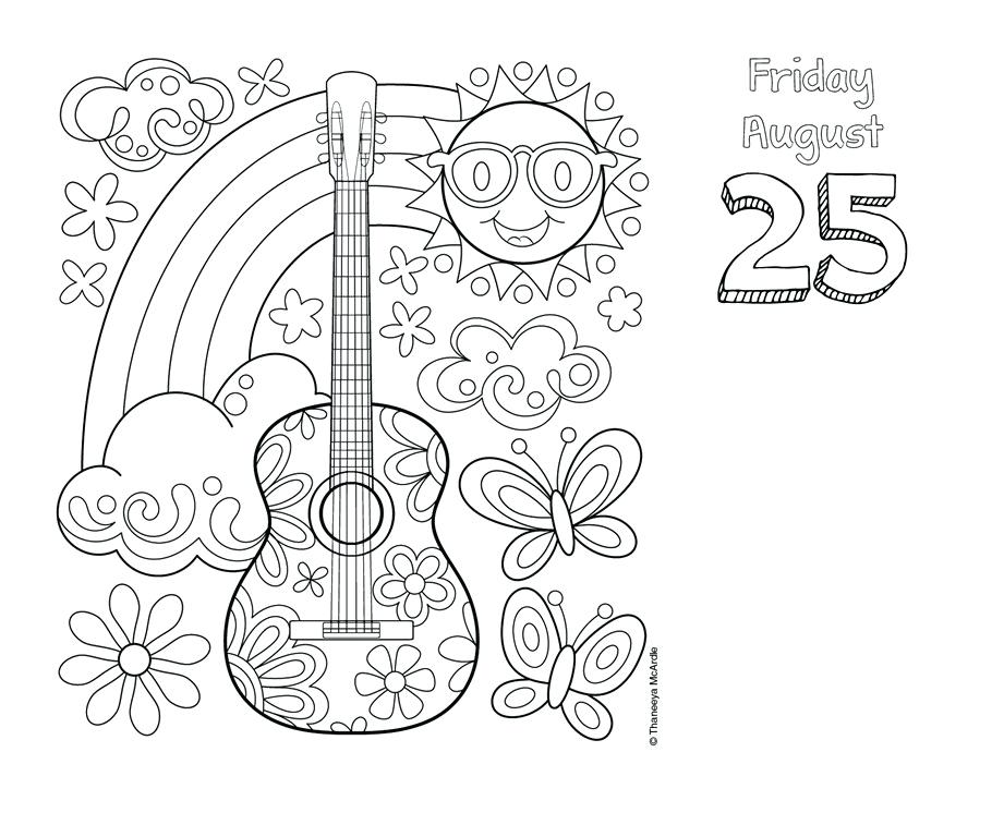 921x768 Coloring Pages Advent Calendar Posh Day