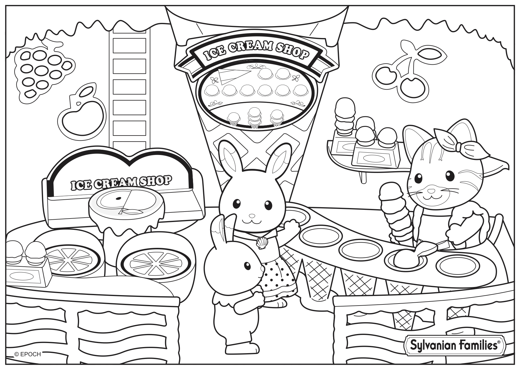 1789x1275 Calico Critters Doctor Health Coloring Pages Printable Free