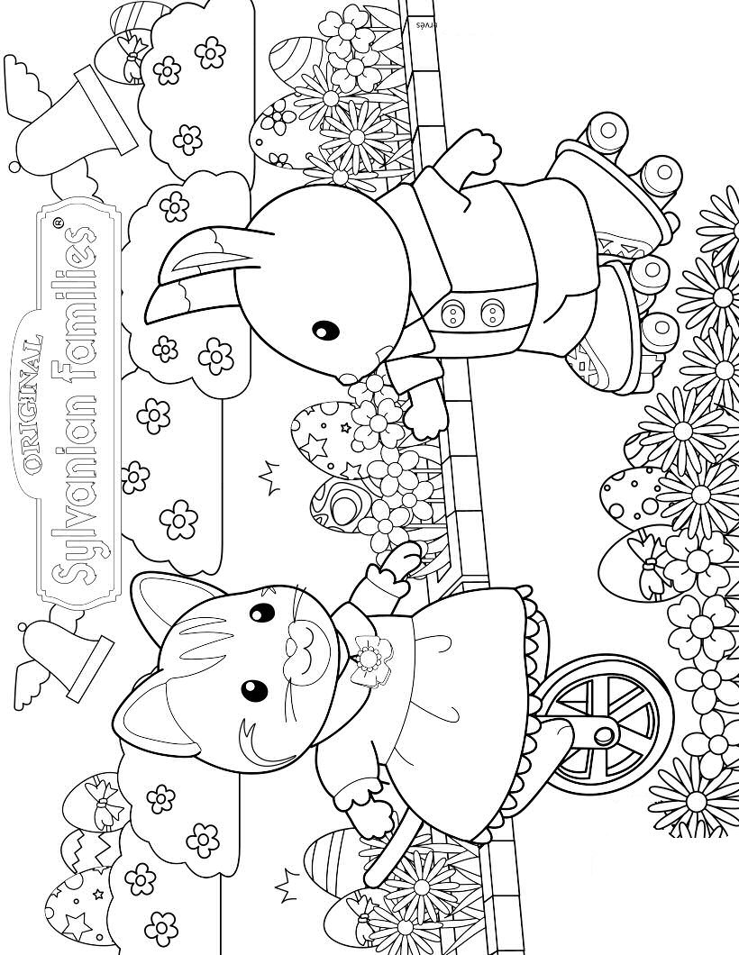 820x1060 Kids N 17 Coloring Pages Of Calico Critters