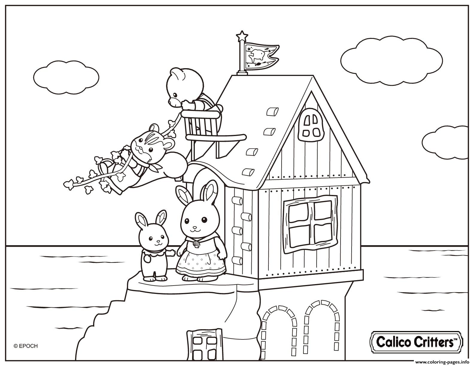 1584x1224 Calico Critters Coloring Pages With Page Showy