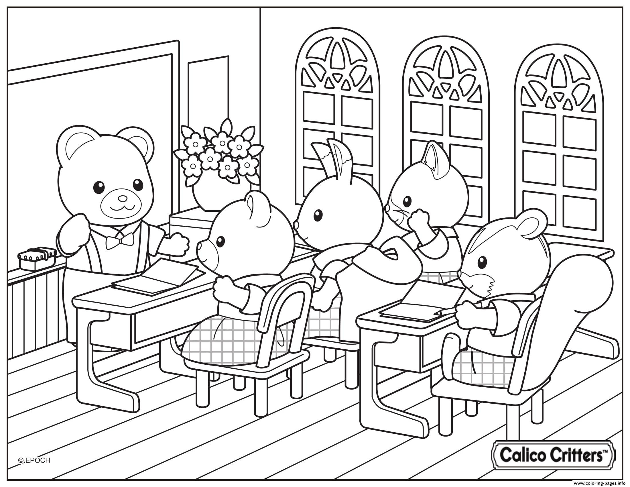 2200x1700 Kids N Fun Com 17 Coloring Pages Of Calico Critters Prepossessing