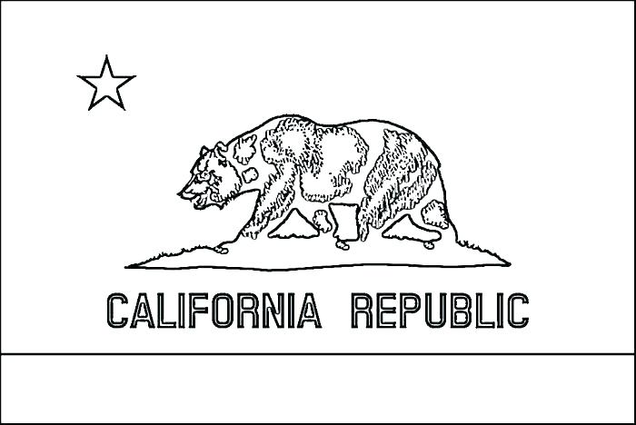 700x468 California State Flag Coloring Page Printable Pages