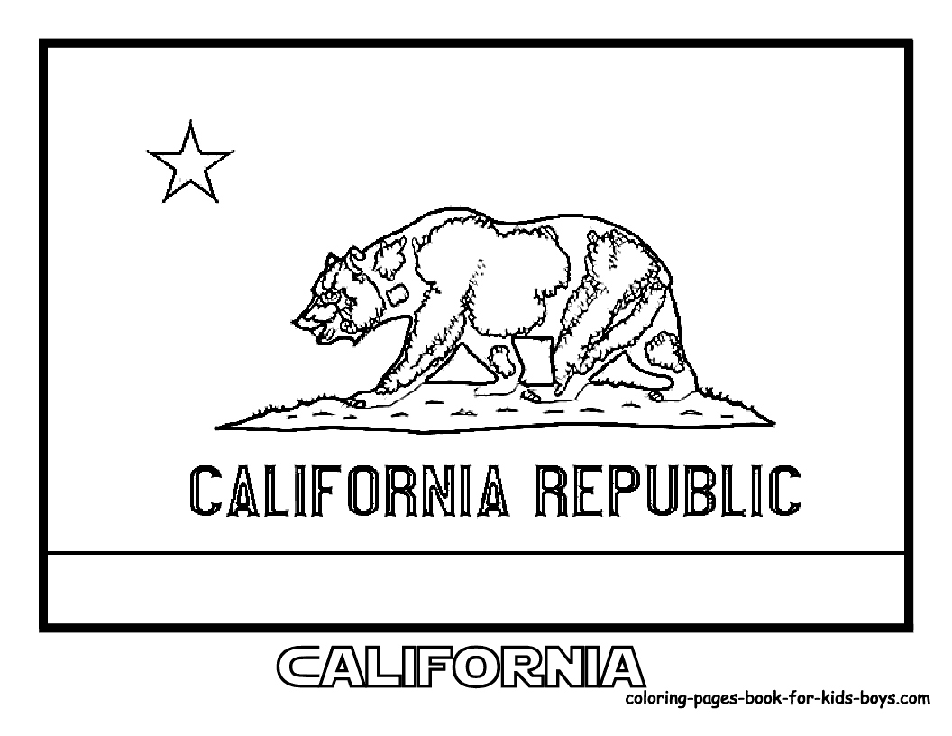 1056x816 California Coloring Pages Unique California State Flag Coloring