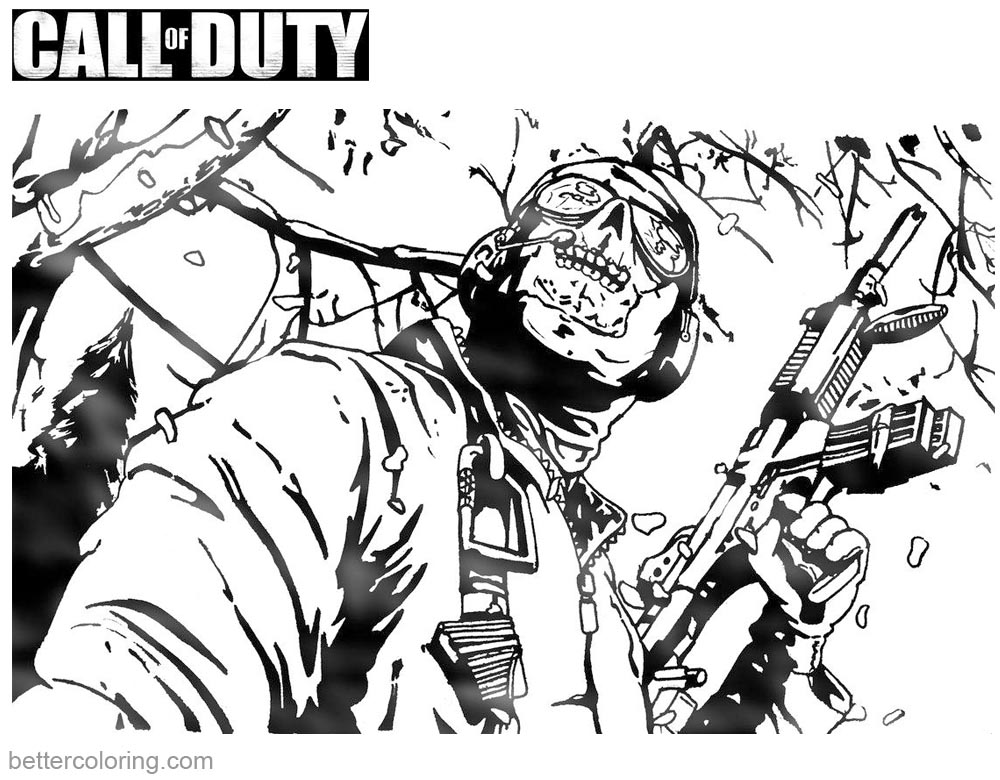 1000x780 Call Of Duty Coloring Pages Black Ops 2