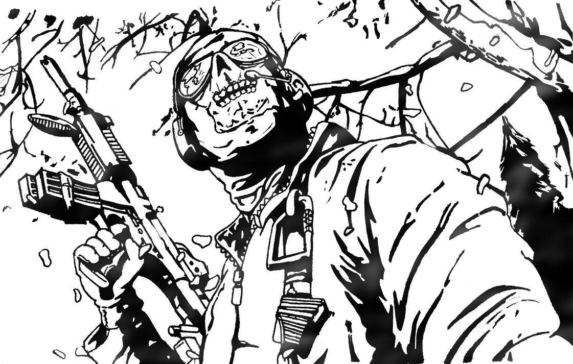 1121x713 Impressive Cod Coloring Pages Call Of Duty Black Ops Kids