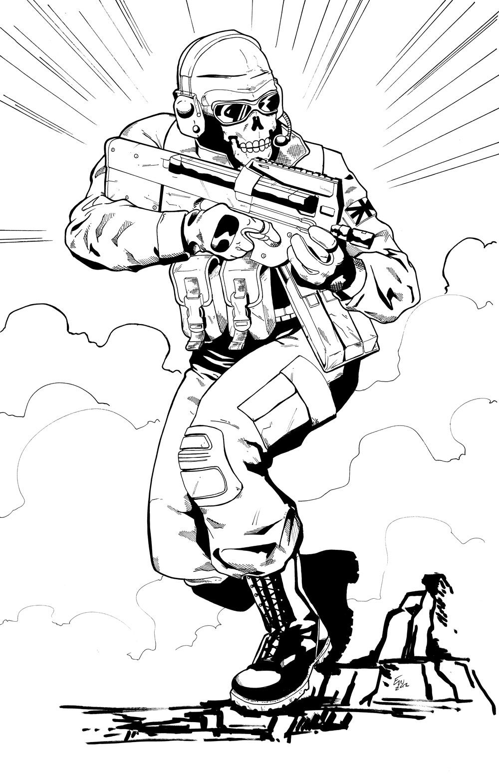 1000x1558 Call Of Duty Drawings