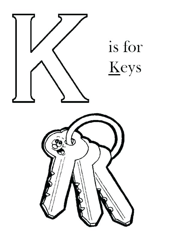 580x773 K Coloring Page Letter K Calligraphy Coloring Page Coloring Pages