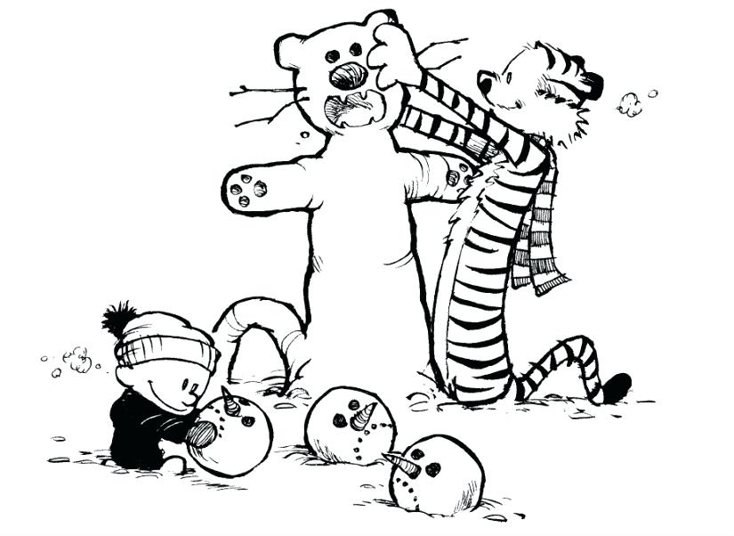825x602 Calvin And Hobbes Coloring Pages Cartoons And Free Coloring Pages