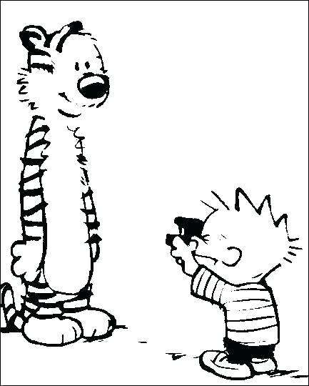 433x540 Calvin And Hobbes Coloring Pages Exciting And Coloring Pages