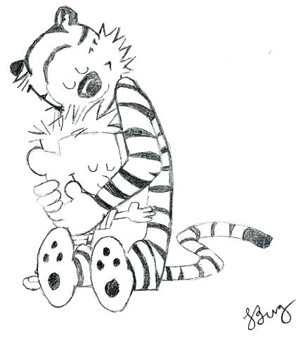421x480 Calvin And Hobbes Coloring Pages Sledding Coloring Pages Free