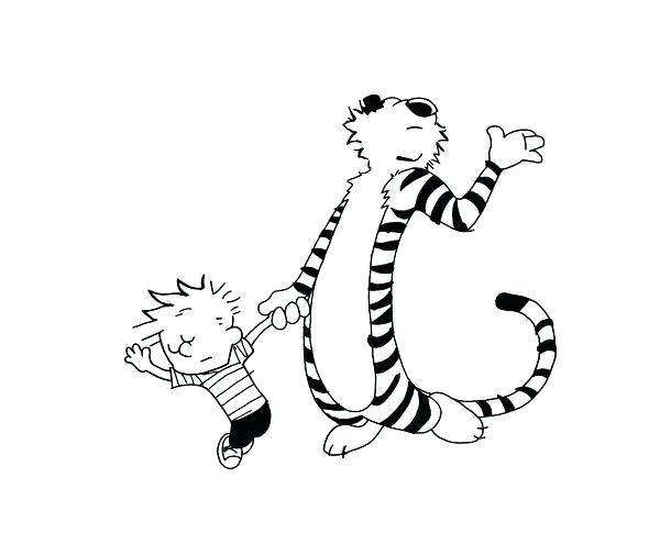 600x485 Calvin Hobbes Coloring Pages Coloring Pages By