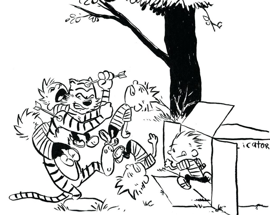1024x818 Coloring Page ~ Calvin And Hobbes Coloring Pages Calvin And Hobbes