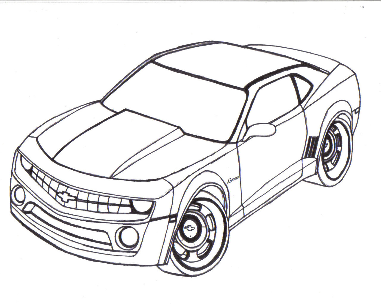 Camaro Ss Coloring Pages