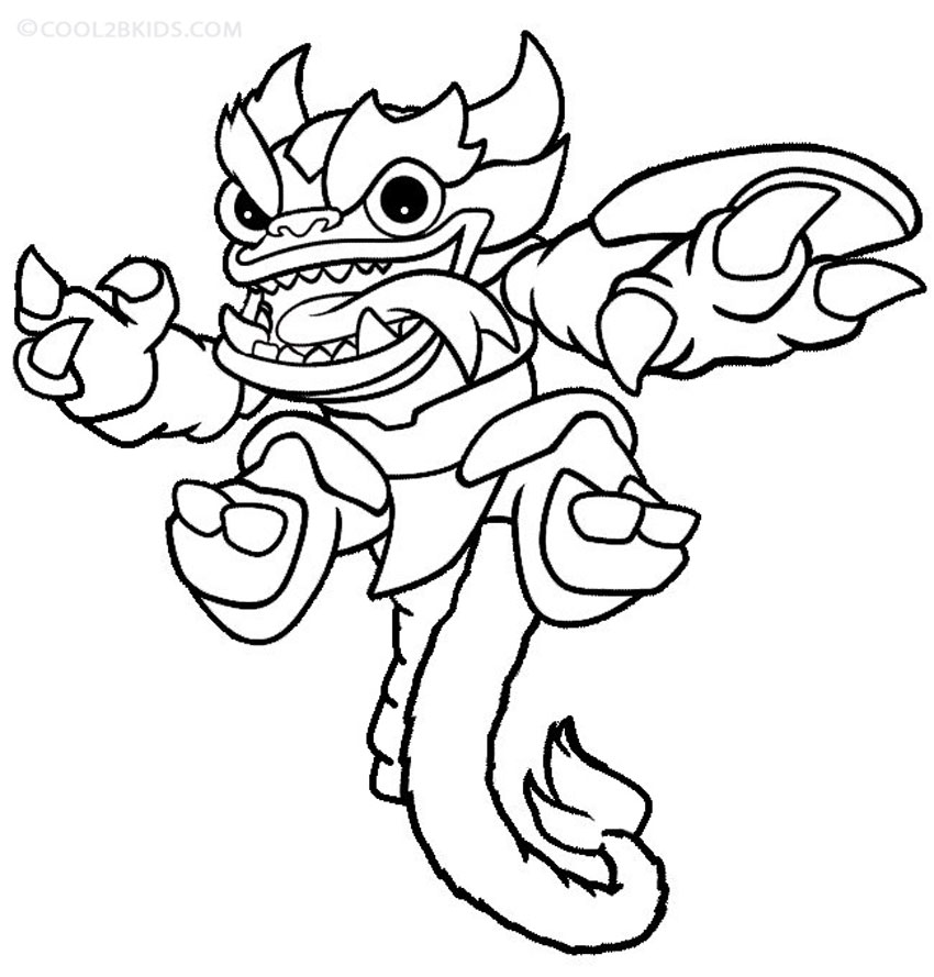 850x889 Printable Skylander Giants Coloring Pages For Kids Cool2bkids
