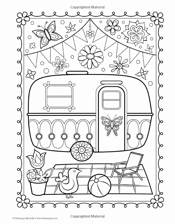 600x768 Camper Trailer Coloring Pages Gallery Coloring Pages 5th Wheel