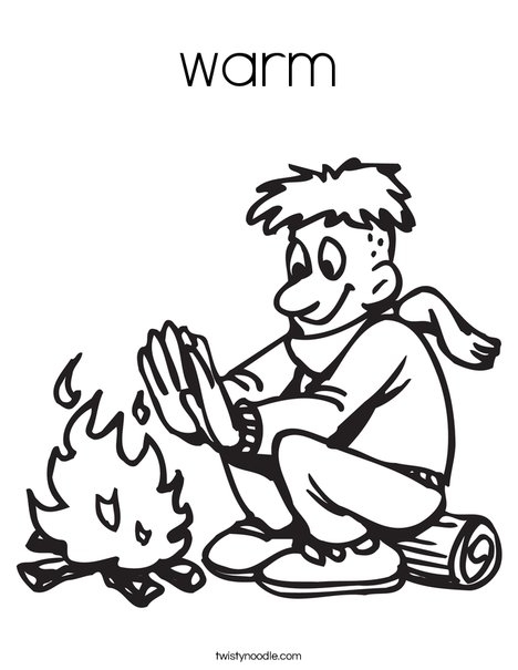 Campfire Coloring Page