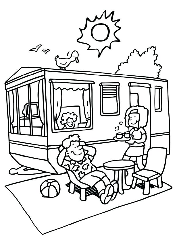 616x872 Camping Coloring Pages Or 6 Pics Of Camper Coloring Pages Camping