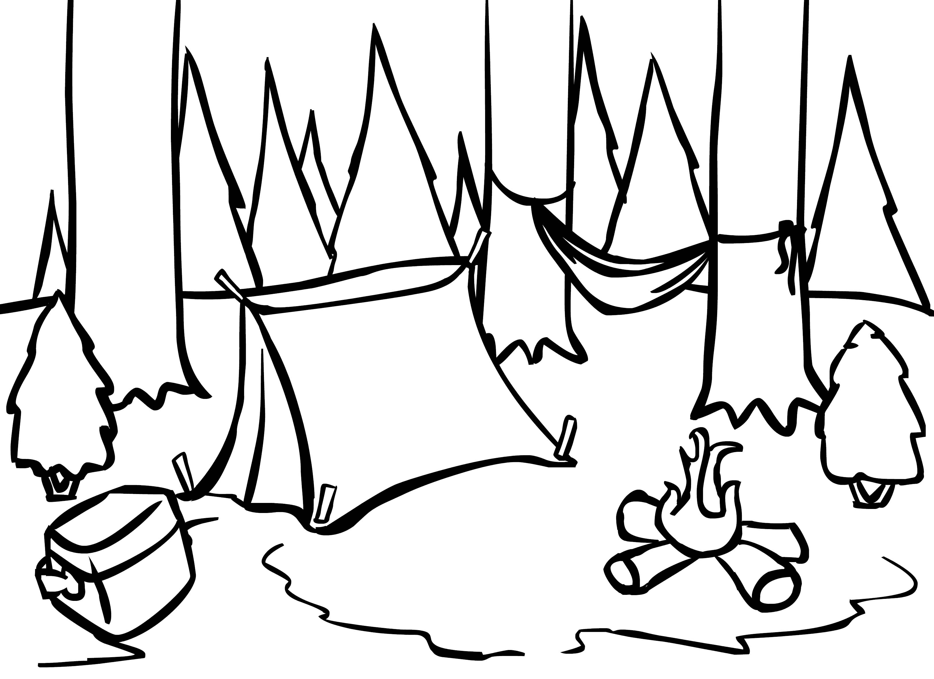 3252x2364 Camping Coloring Pages Unique Camping Coloring Pages