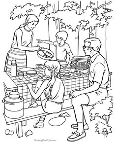236x288 Free Camping Coloring Pages Party Ideas Camping